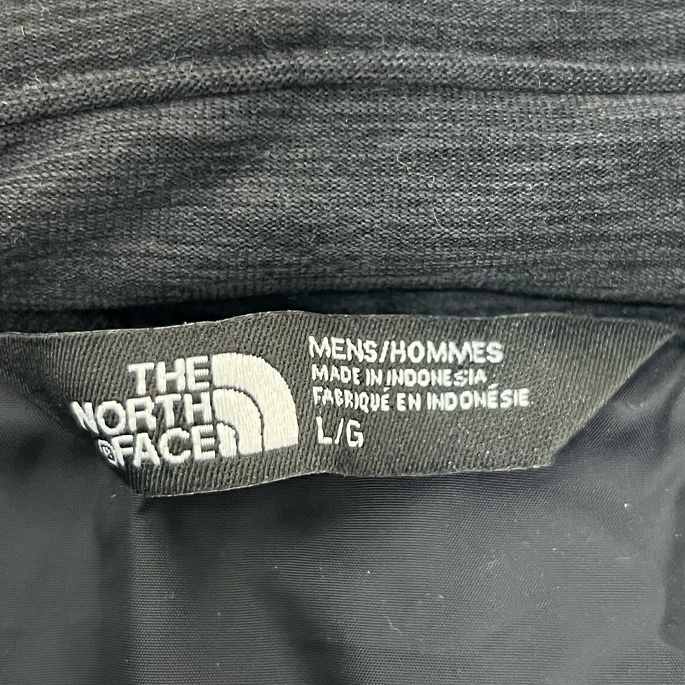 The North Face 550 Puffer Goose Down Filled Black 1/4 Snap Jacket Men's Large